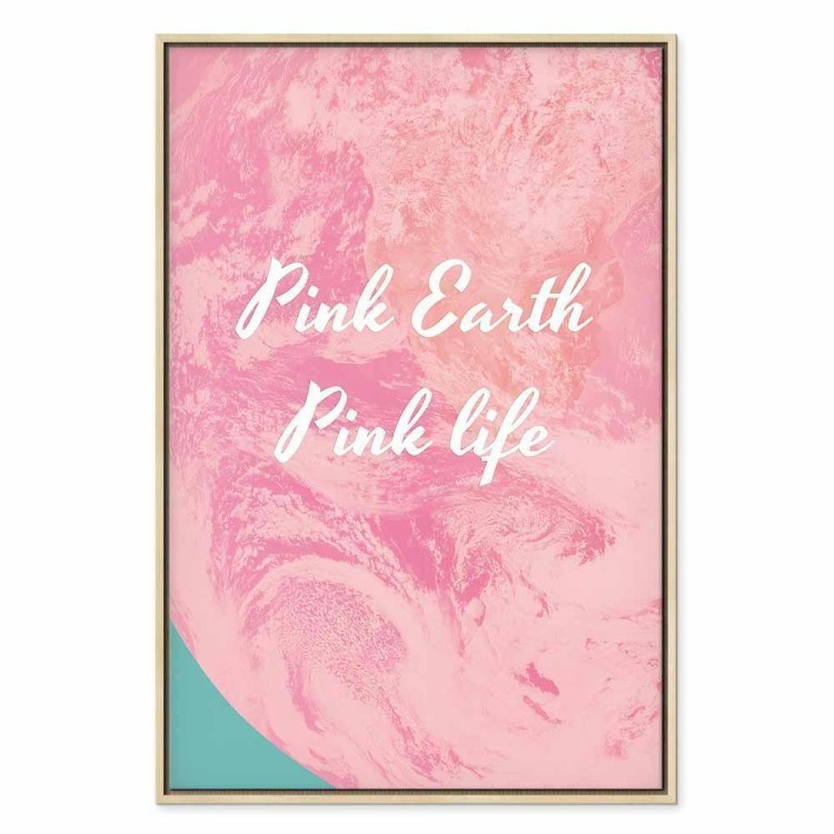 Obraz - Pink Earth, Pink Life (1-częściowy) pionowy