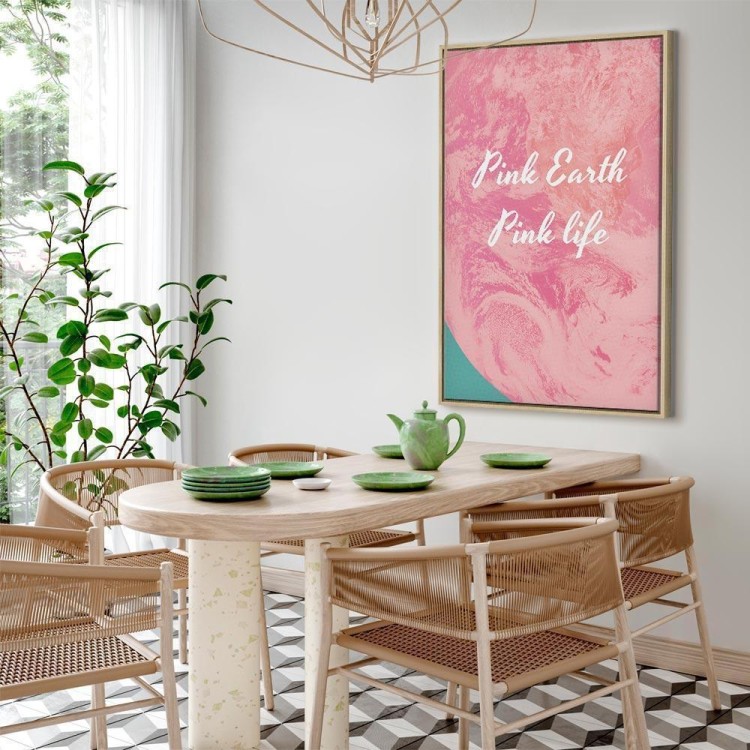 Obraz - Pink Earth, Pink Life (1-częściowy) pionowy