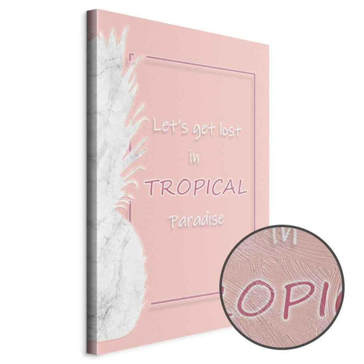 Obraz - Let's Get Lost in Tropical Paradise (1-częściowy) pionowy