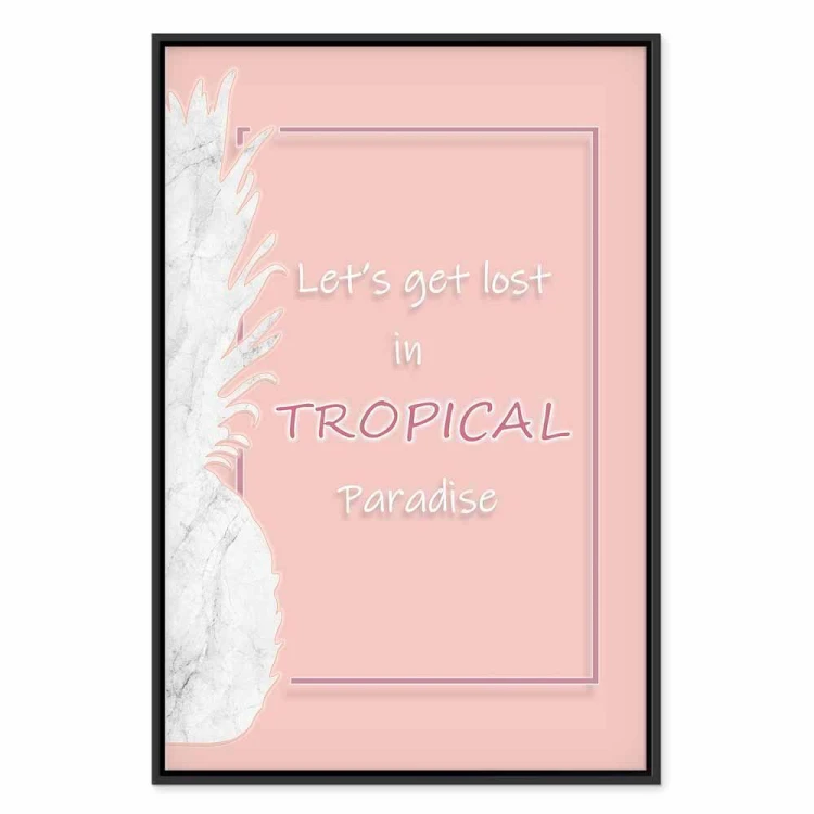 Obraz - Let's Get Lost in Tropical Paradise (1-częściowy) pionowy