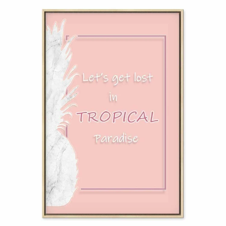 Obraz - Let's Get Lost in Tropical Paradise (1-częściowy) pionowy