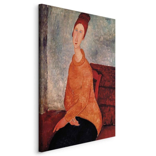 Obraz - Amedeo Modigliani – Jeanne Hébuterne w żółtym swetrze