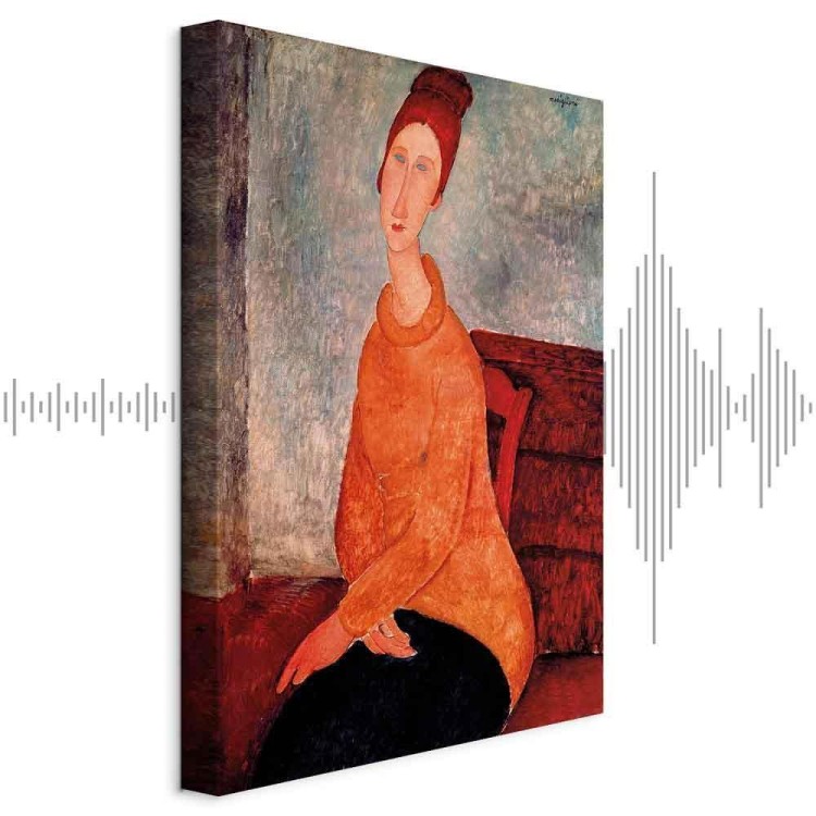 Obraz - Amedeo Modigliani – Jeanne Hébuterne w żółtym swetrze