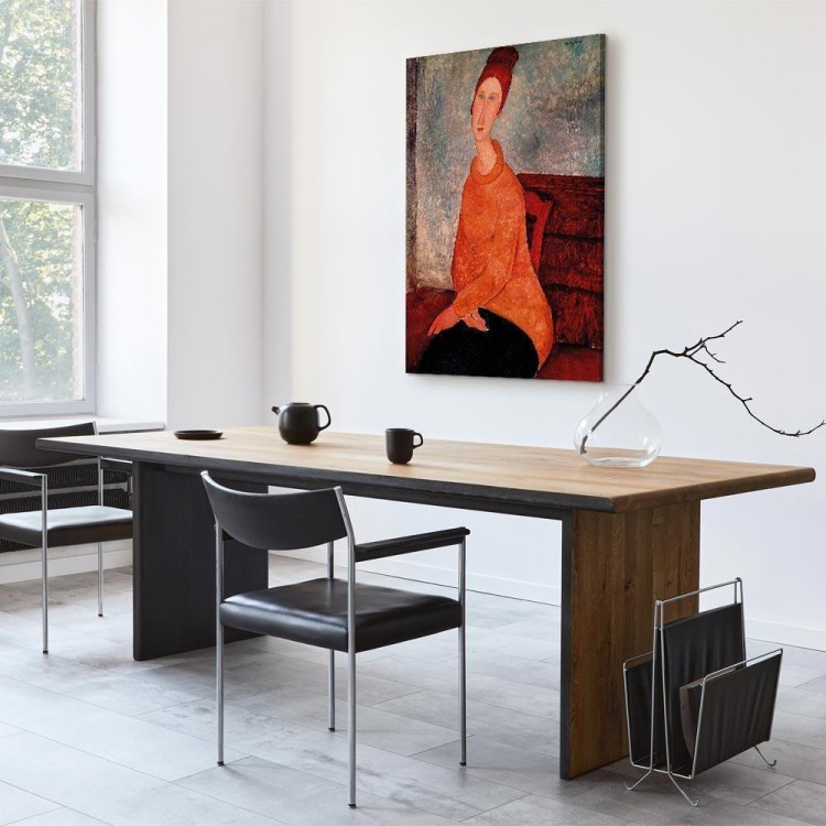 Obraz - Amedeo Modigliani – Jeanne Hébuterne w żółtym swetrze