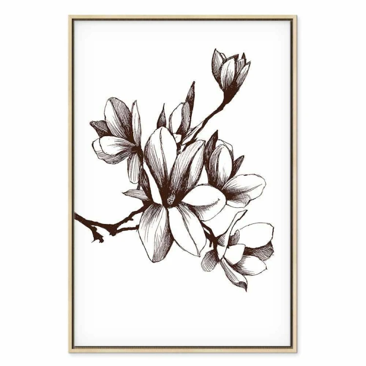 Obraz - Renesansowe magnolie (1-częściowy) pionowy