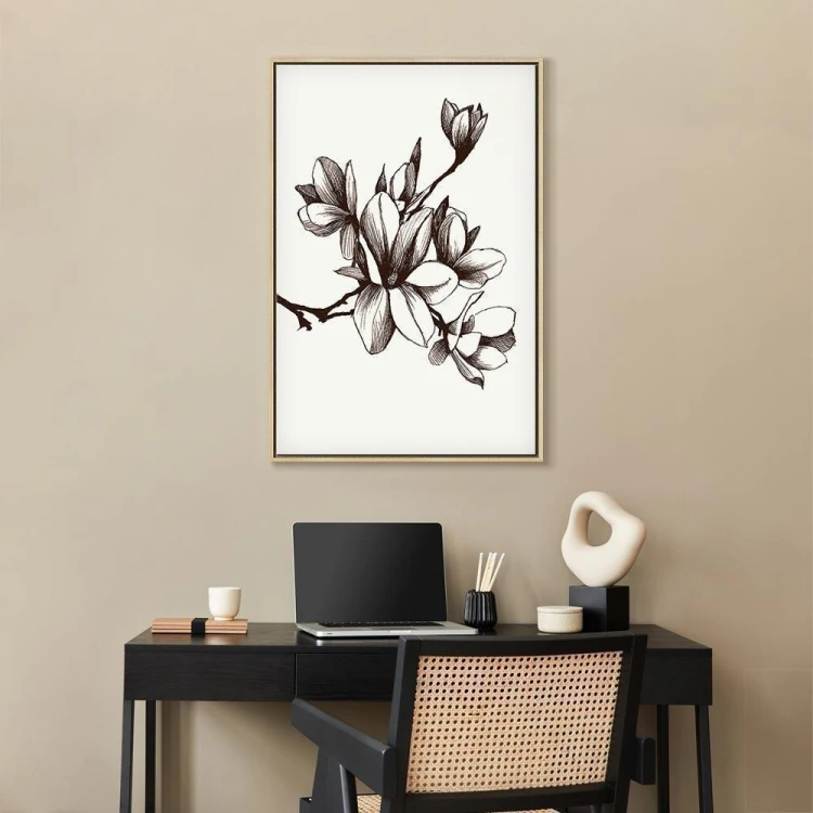 Obraz - Renesansowe magnolie (1-częściowy) pionowy