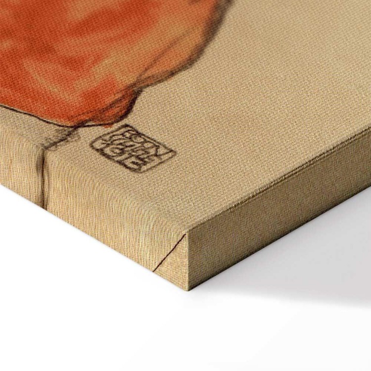 Obraz - Egon Schiele – Autoportret (Mężczyzna w pomarańczowej koszuli)