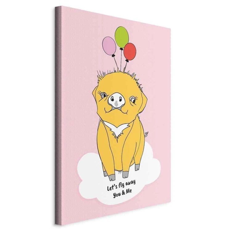 Obraz - Podniebna świnka (1-częściowy) pionowy