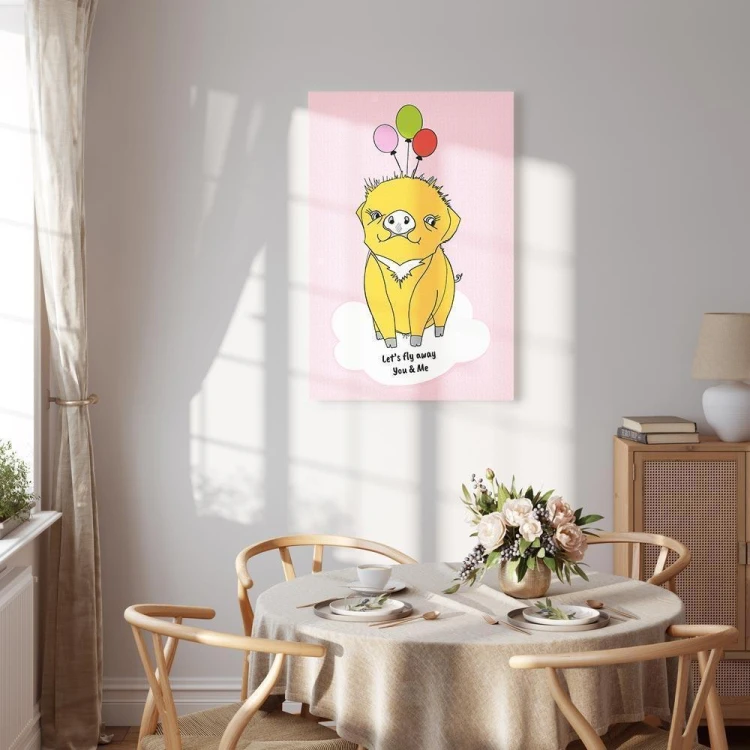 Obraz - Podniebna świnka (1-częściowy) pionowy