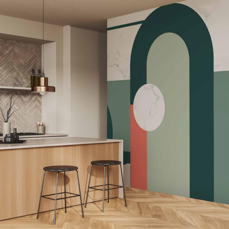 Fototapeta - Geometryczny wzór z motywem marmuru