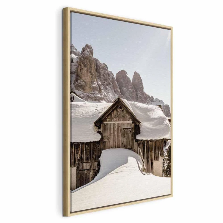 Obraz - Zima w Dolomitach (1-częściowy) pionowy