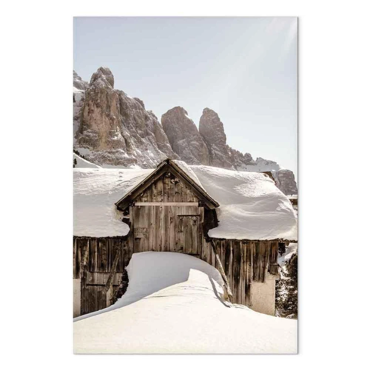 Obraz - Zima w Dolomitach (1-częściowy) pionowy