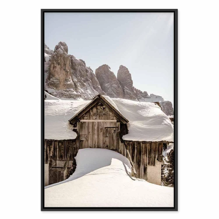 Obraz - Zima w Dolomitach (1-częściowy) pionowy
