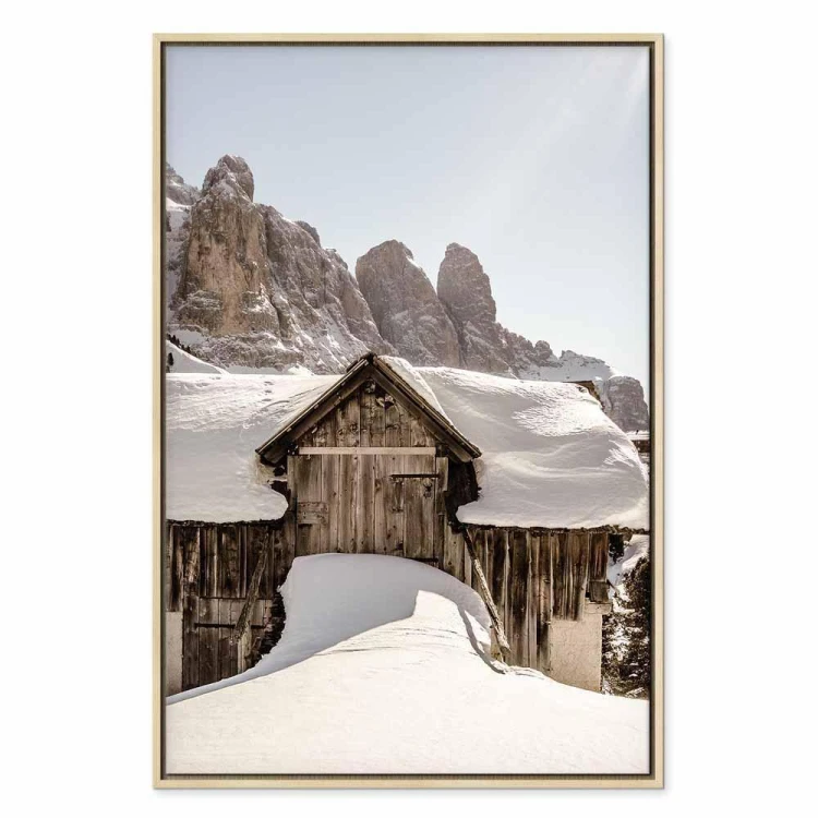 Obraz - Zima w Dolomitach (1-częściowy) pionowy