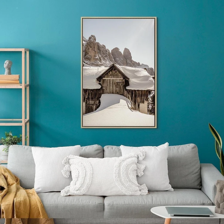 Obraz - Zima w Dolomitach (1-częściowy) pionowy