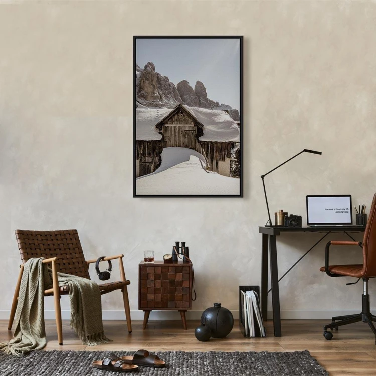 Obraz - Zima w Dolomitach (1-częściowy) pionowy