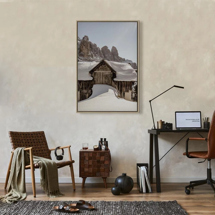 Obraz - Zima w Dolomitach (1-częściowy) pionowy