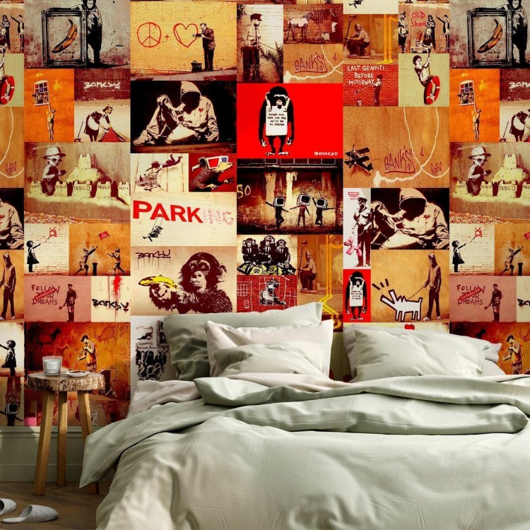 Tapeta - Kolaż - Banksy
