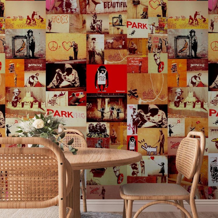 Tapeta - Kolaż - Banksy