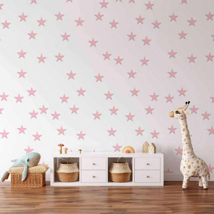 Tapeta - Różowe gwiazdki