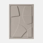 Obraz 3D relief 35 x 2 x 50 cm ABSTRACT I Almond Beige (2×50cm) Murso