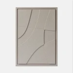 Obraz 3D relief 50 x 2 x 70 cm ABSTRACT II Almond Beige (2×70cm) Murso