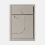 Obraz 3D relief 35 x 2 x 50 cm GEOMETRIC II Almond Beige (2×50cm) Murso
