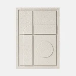 Obraz 3D relief 35 x 2 x 50 cm GEOMETRIC III Natural Cream (2×50cm) Murso
