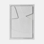 Obraz 3D relief 35 x 2 x 50 cm ABSTRACT IV Bianco Murso