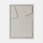 Obraz 3D relief 35 x 2 x 50 cm ABSTRACT IV Natural Cream (2×50cm) Murso
