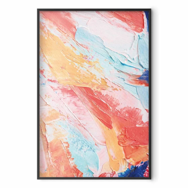 Plakat - Kolorowa Harmonia - dynamiczne przejścia barw w pastelowych tonach