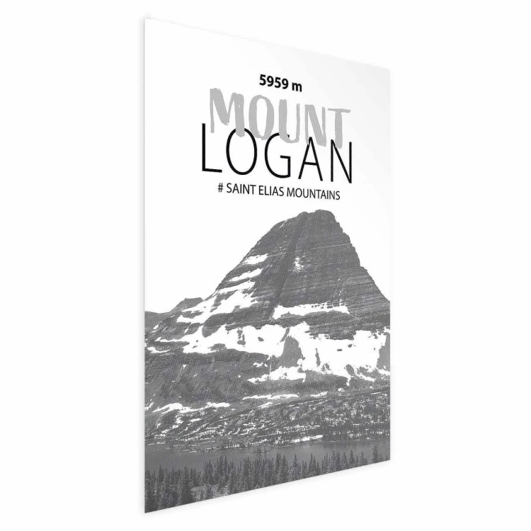 Plakat - Majestatyczny szczyt górski Mount Logan korona gór pejzaż górski
