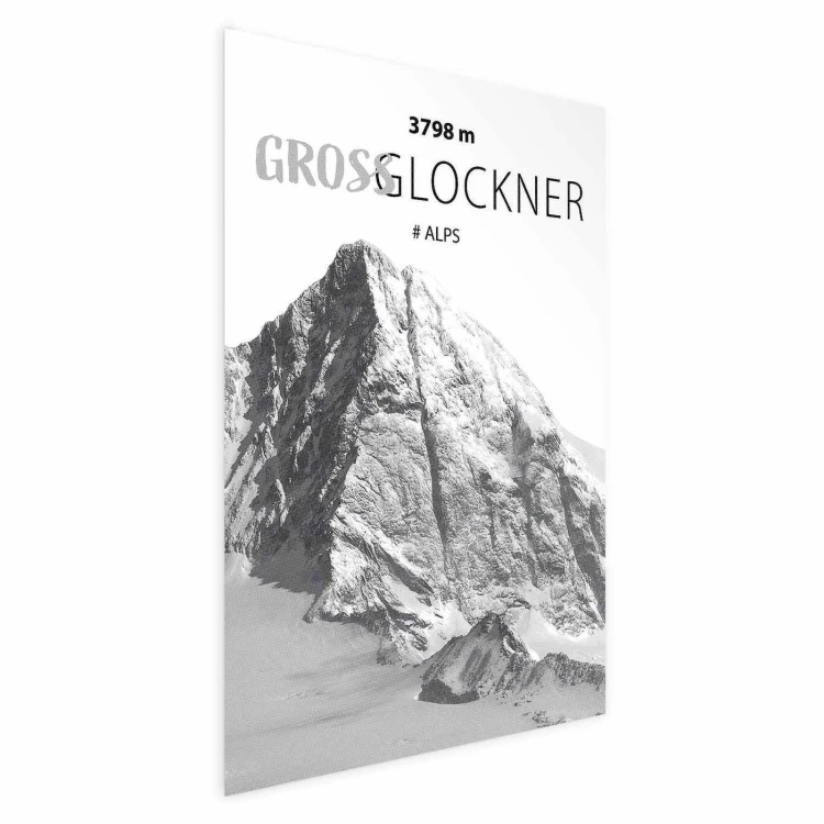 Plakat - Majestatyczny szczyt górski Glosslockner korona gór pejzaż górski