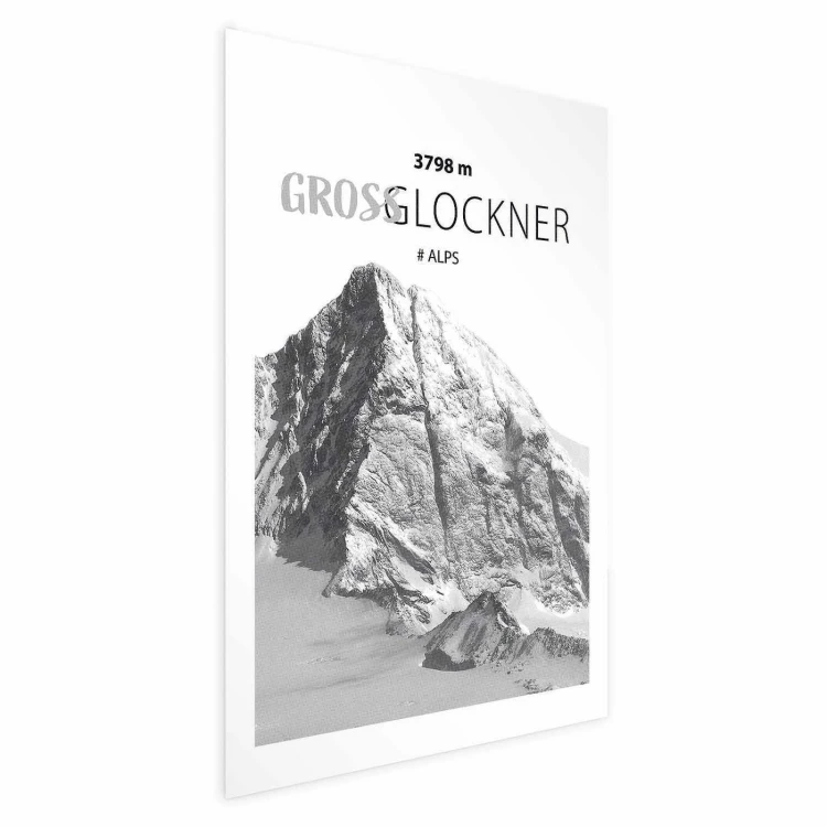 Plakat - Majestatyczny szczyt górski Glosslockner korona gór pejzaż górski