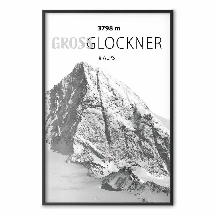 Plakat - Majestatyczny szczyt górski Glosslockner korona gór pejzaż górski