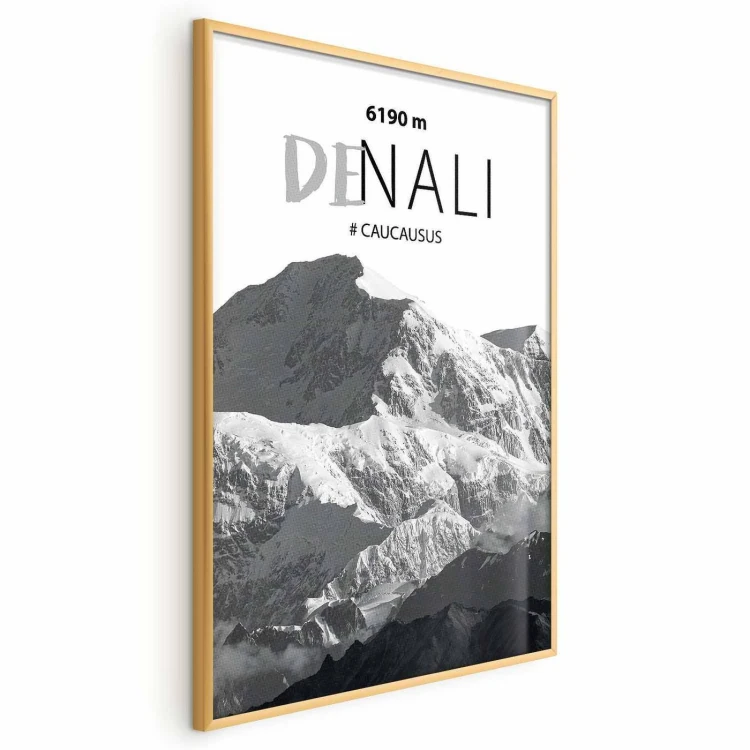 Plakat - Majestatyczny szczyt górski Denali korona gór pejzaż górski