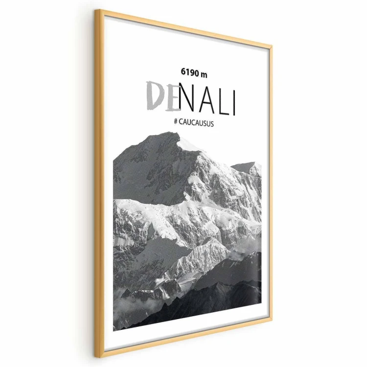 Plakat - Majestatyczny szczyt górski Denali korona gór pejzaż górski
