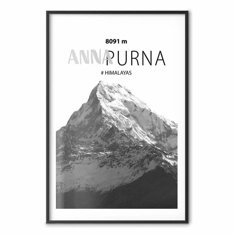 Plakat - Majestatyczny szczyt górski Annapurna korona gór pejzaż górski