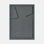 Obraz 3D relief 35 x 2 x 50 cm ABSTRACT IV Smokey Grey (2×50cm) Murso