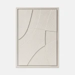 Obraz 3D relief 35 x 2 x 50 cm ABSTRACT II Natural Cream (2×50cm) Murso