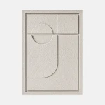 Obraz 3D relief 35 x 2 x 50 cm GEOMETRIC II Natural Cream (2×50cm) Murso