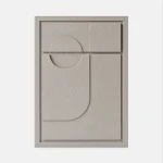 Obraz 3D relief 50 x 2 x 70 cm GEOMETRIC II Almond Beige (2×70cm) Murso