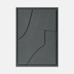 Obraz 3D relief 50 x 2 x 70 cm ABSTRACT II Smokey Grey (2×70cm) Murso