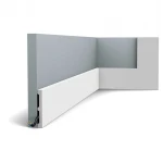 Listwa przypodłogowa DX163-2300-RAL9003 malowana na biało Orac Decor