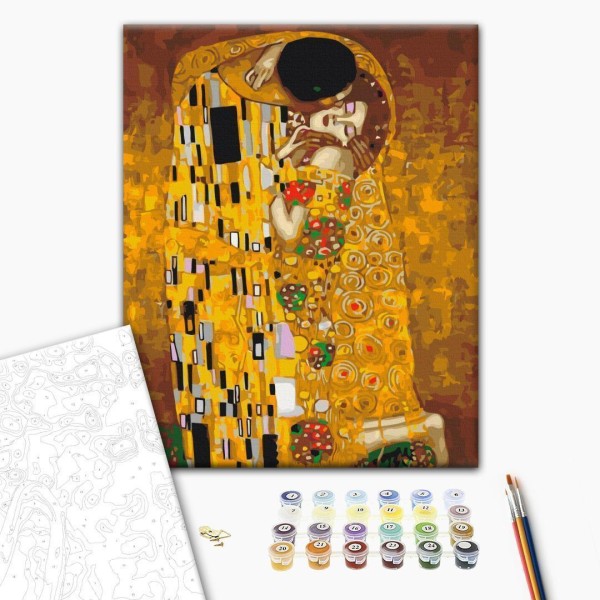 Obraz do samodzielnego malowania - Klimt: Pocałunek