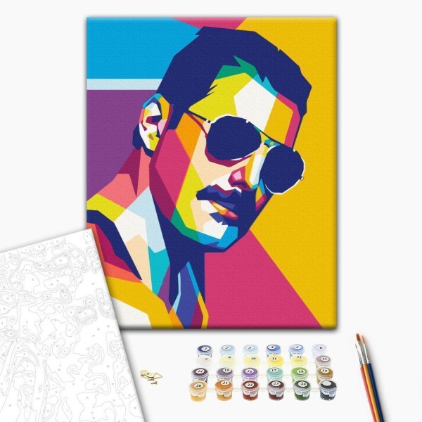 Obraz do samodzielnego malowania - Kolorowy Freddie