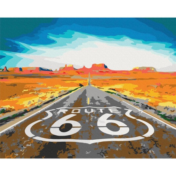 Obraz do samodzielnego malowania - Route 66