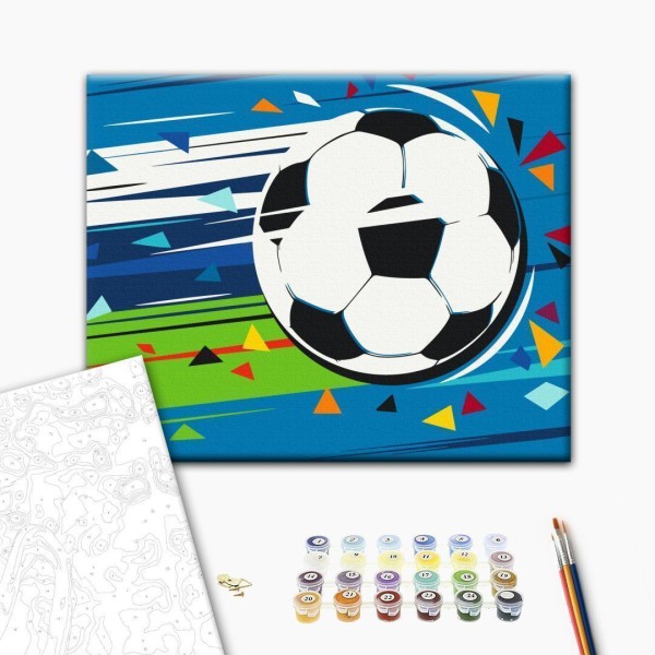 Obraz do samodzielnego malowania - Strzał i gol!