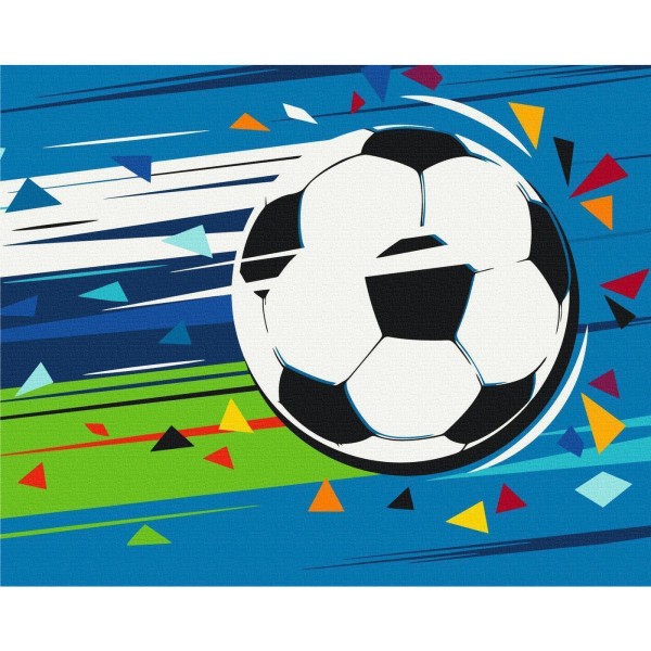 Obraz do samodzielnego malowania - Strzał i gol!