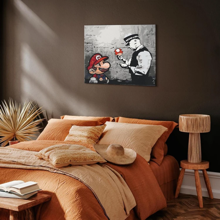 Obraz do samodzielnego malowania - Mario (Banksy)